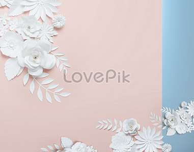 Stereoscopic flower poster background backgrounds image_picture free ...