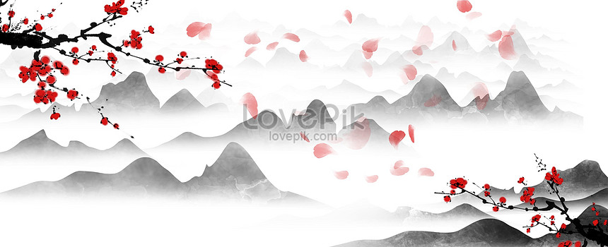 Chinese style landscape painting illustration image_picture free ...