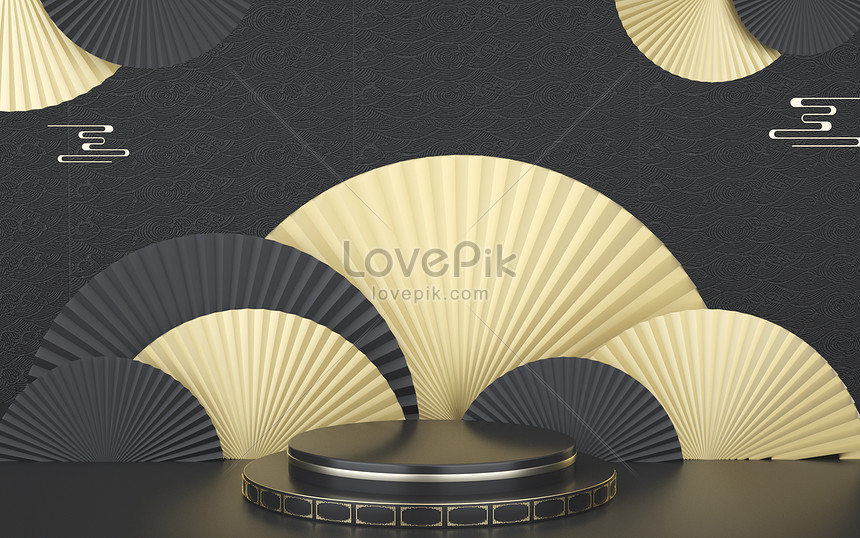 Retro Black Gold Booth Download Free | Banner Background Image on Lovepik | 401621467