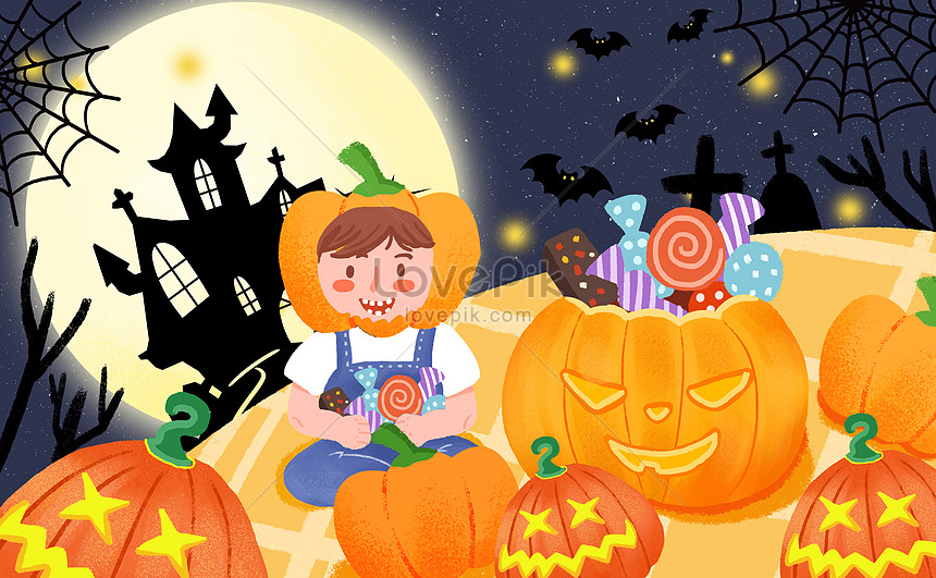 Halloween Illustrator In Cartoon Style Illustration Image Picture Free Download Lovepik Com