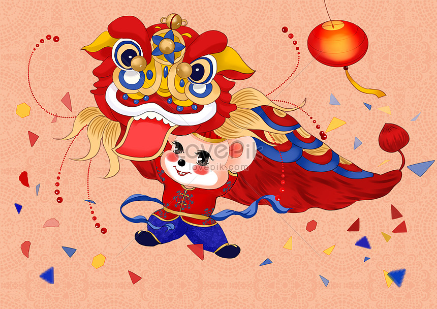 Chinese style 2020 year of the mouse illustration illustration image ...