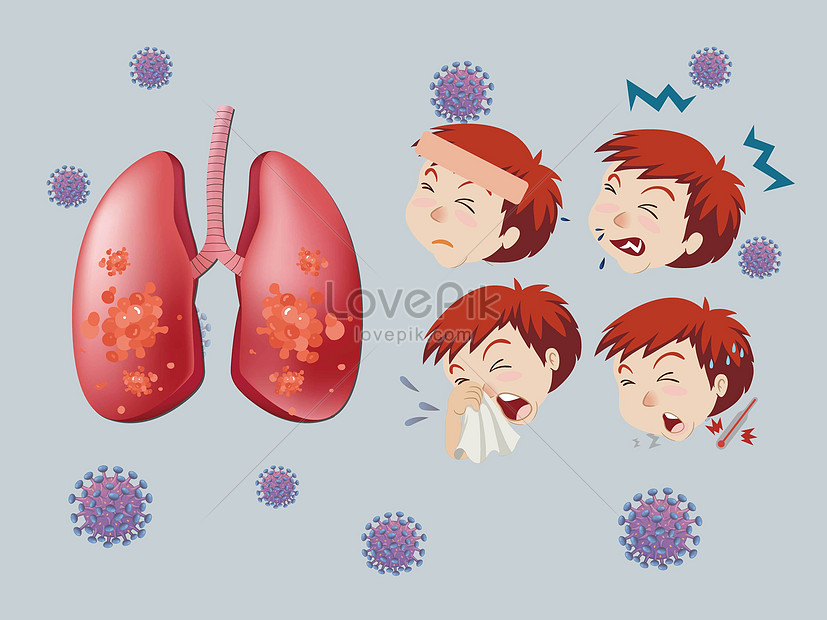New coronavirus pneumonia transmission illustration image_picture free  download 