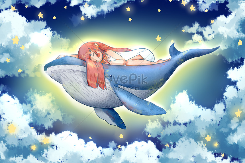Cô gái cá voi trên bầu trời là một hình ảnh đầy chất thơ mộng và nghệ thuật. Với tông màu pastel nhẹ nhàng và chịu ảnh hưởng của phong cách anime, bức hình này không chỉ đem lại cho bạn sự dịu mát mà còn khiến bạn cảm thấy đầy vui tươi và hạnh phúc. Hãy cùng nhìn ngắm và thư giãn với bức hình này nhé!