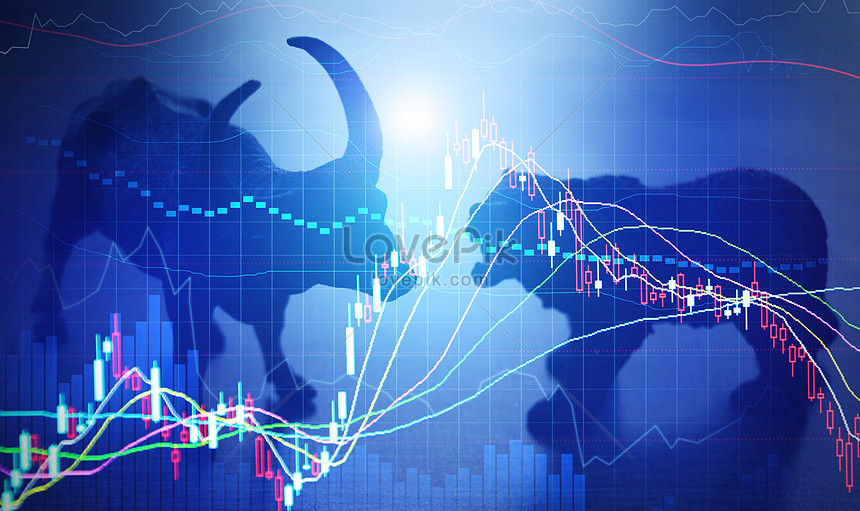 Stock market decline creative image_picture free download  