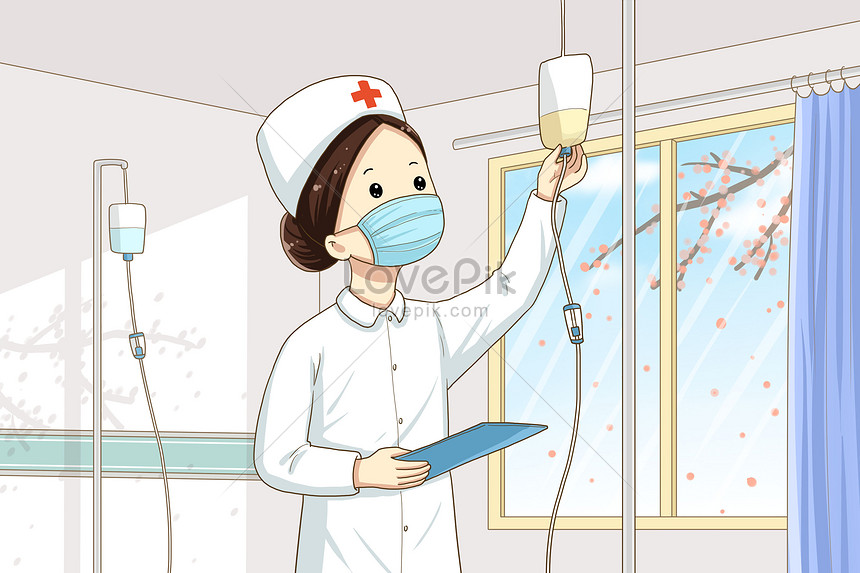 Enfermera En El Trabajo ilustraciones descarga gratis - Lovepik