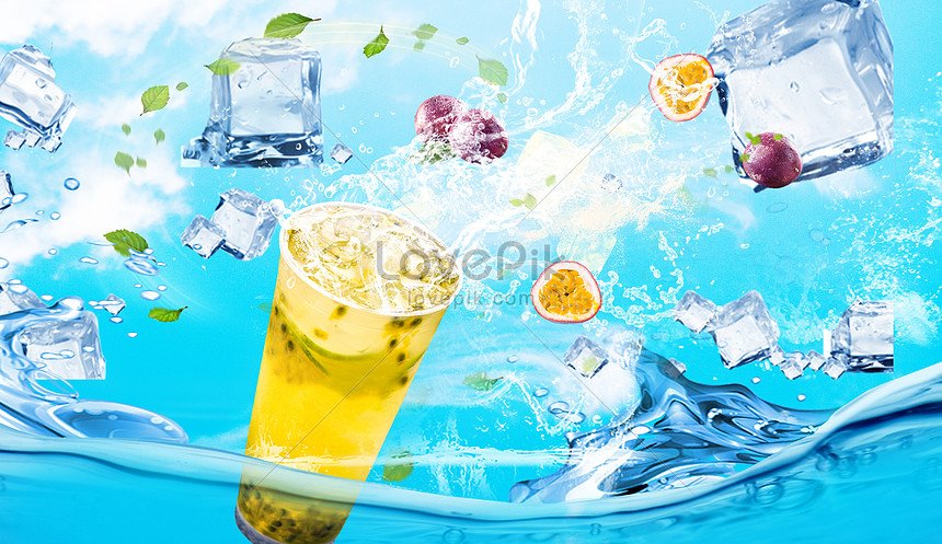 Summer cool drinks creative image_picture free download  