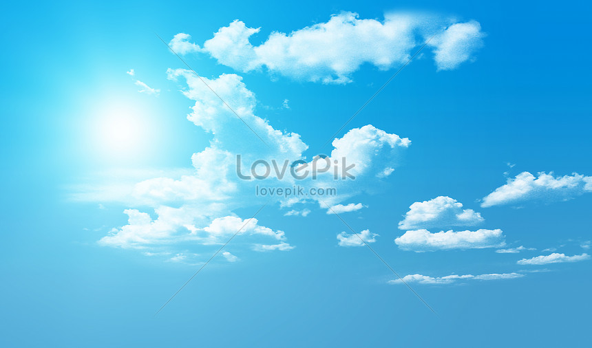 Blue Sky And White Clouds Background Backgrounds Image Picture Free Download Lovepik Com