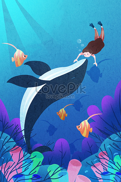 World Ocean Day Illustration Illustration, world ocean day illustration, ocean illustration, seabed illustration