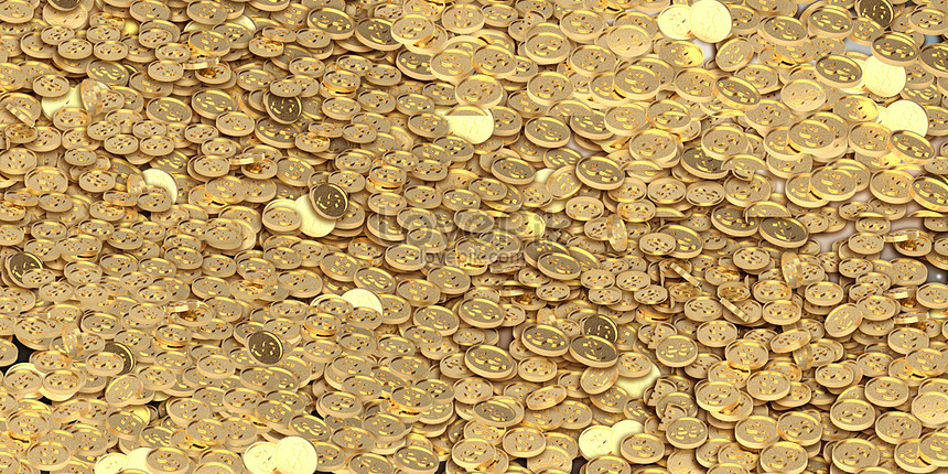 Gold coins stacking background creative image_picture free download  
