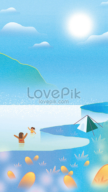 風景夏のモバイル壁紙イメージ 図 Id Prf画像フォーマットpsd Jp Lovepik Com