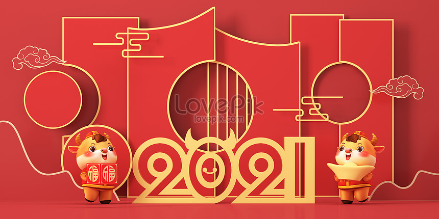 chinese new year 3d design