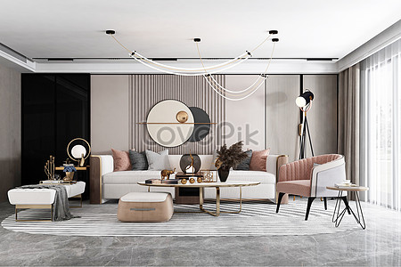 Nordic home living room design creative image_picture free download ...