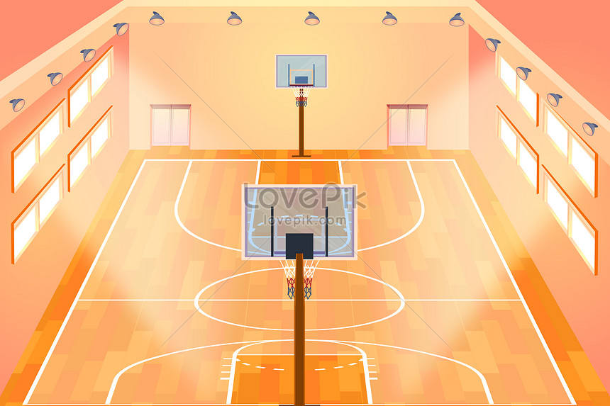 Campo de basquete de praia ilustração do vetor. Ilustração de litoral -  254255916