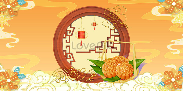 Mid autumn festival background creative image_picture free download  
