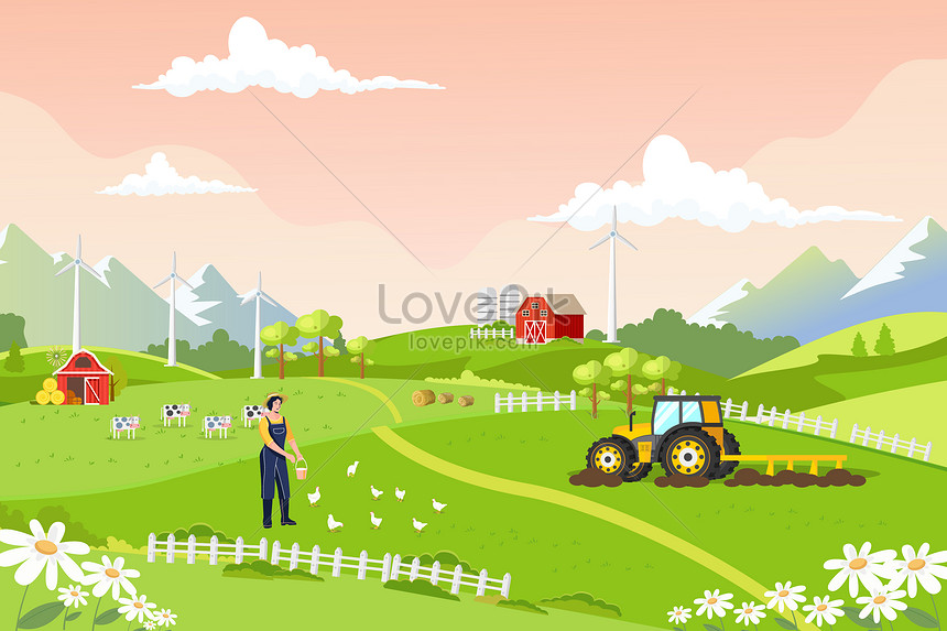 Wisdom farm agricultural farming vector illustration illustration  image_picture free download 