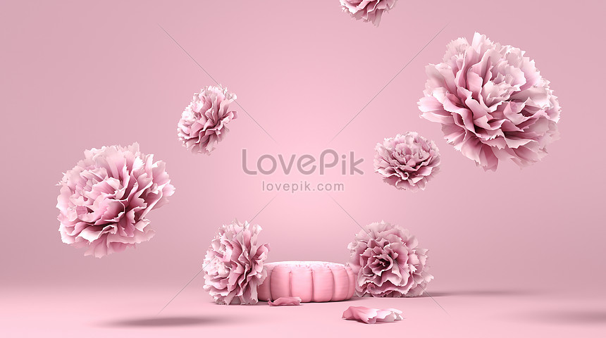 Pink floral background creative image_picture free download  