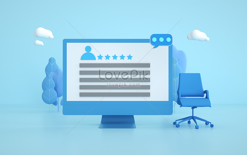 C4d resume browsing scene creative image_picture free download