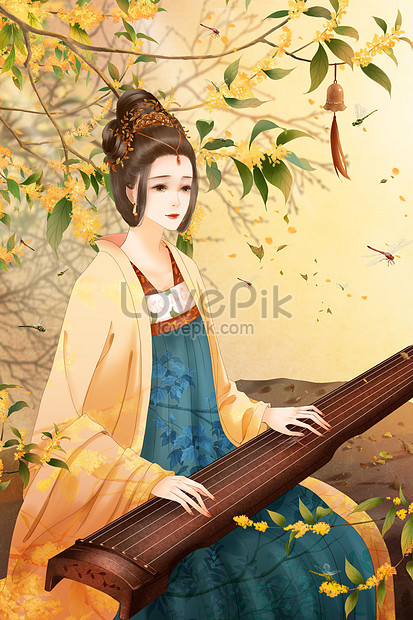 guzheng drawing