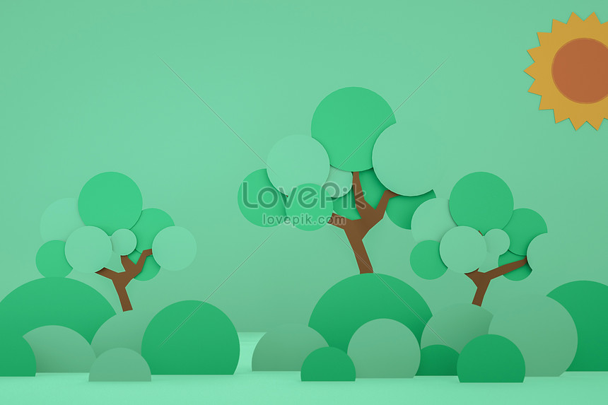 Fondo De Bosque Abstracto Verde Primavera De Dibujos Animados | HD Creativo  antecedentes imagen descargar - Lovepik