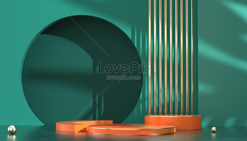 C4d minimalist light film station background creative image_picture ...