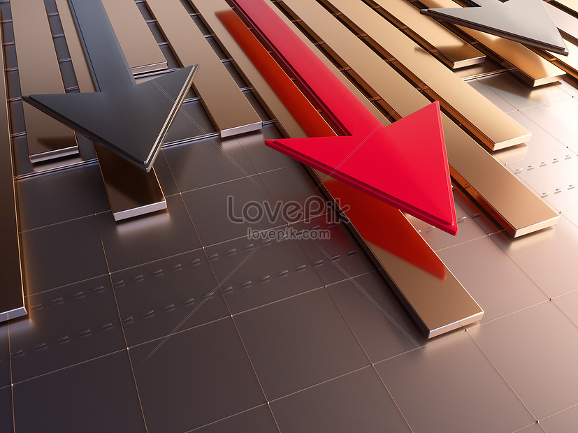 Three-dimensional financial arrow creative image_picture free download ...