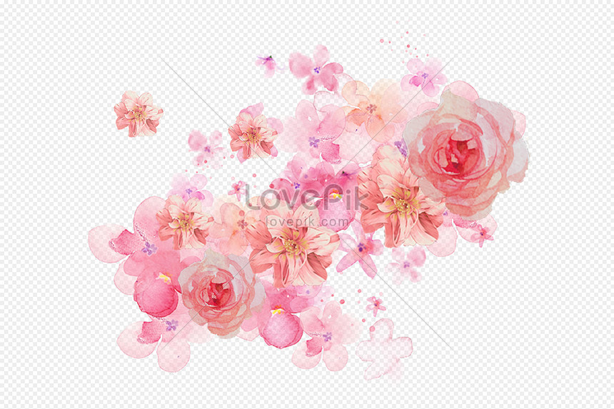 Sombreado De Flores De Acuarela PNG Imágenes Gratis - Lovepik