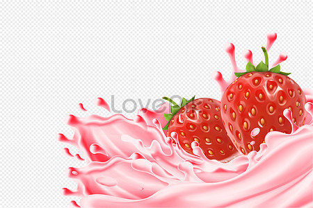 Strawberry Juice PNG Images With Transparent Background | Free Download On  Lovepik