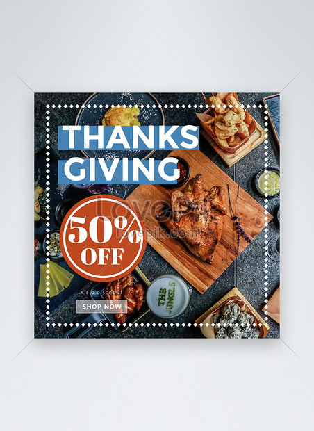 Colourful Fashion Style Thanksgiving Promotion Instagram Post Template, instagram live template templates, thanksgiving instagram stories templates, colourful fashion style thanksgiving promotion instagram post Photo