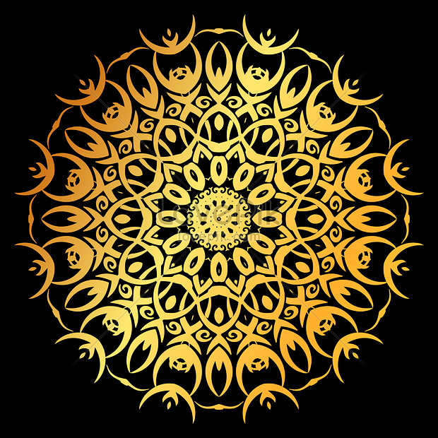 Luxury mandala golden pattern decorative illustration image_picture ...