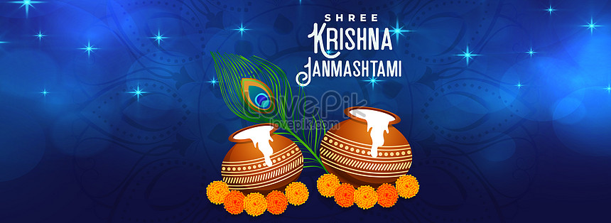 Hindu Religious Shree Krishna Background Download Free | Banner Background  Image on Lovepik | 450003965