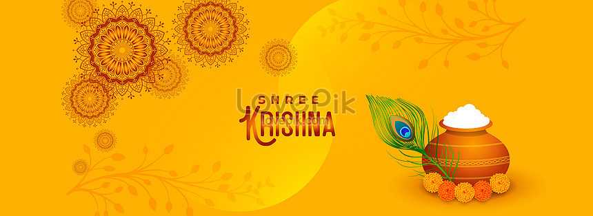Creative Shree Krishna Religious Background Download Free | Banner  Background Image on Lovepik | 450003967