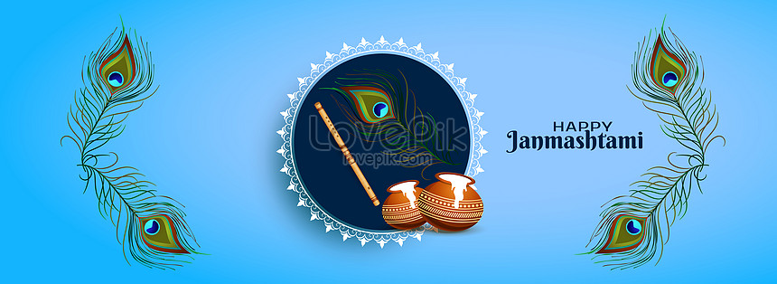 Hindu Festival Lord Krishna Background Download Free | Banner Background  Image on Lovepik | 450004292