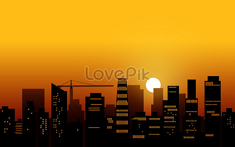 The Citys Sunset Scenery Picture And HD Photos | Free Download On Lovepik