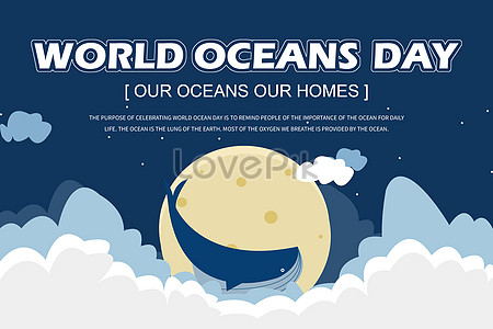 World Ocean Day Protect The Ocean Banner Illustration Image Picture Free Download Lovepik Com