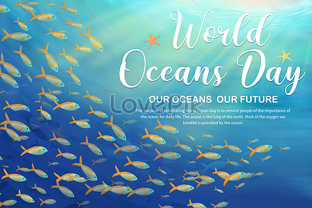 World Ocean Day Protect The Ocean Banner Illustration Image Picture Free Download Lovepik Com