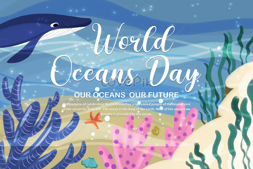 World Ocean Day Protect The Ocean Banner Illustration Image Picture Free Download Lovepik Com