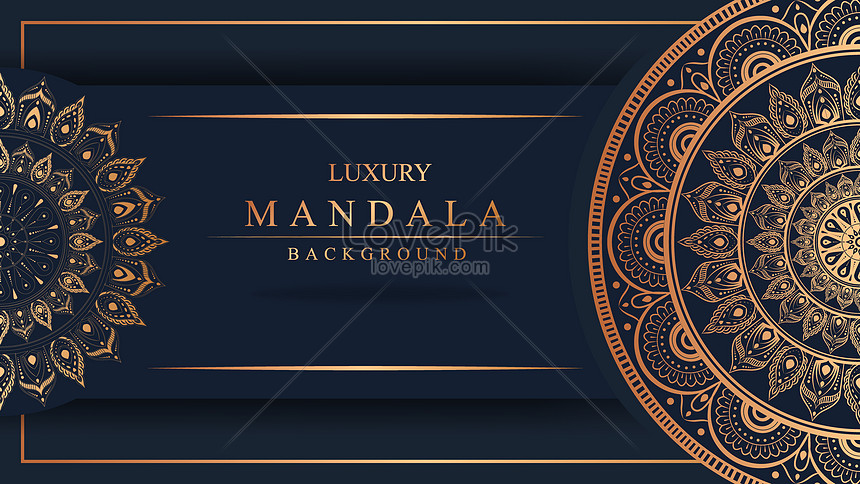 Elegante Fondo Dorado Mandala Imagen de Fondo Gratis Descargar en Lovepik