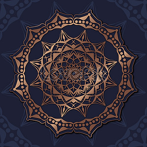 Golden mandala pattern vector illustration image_picture free download ...