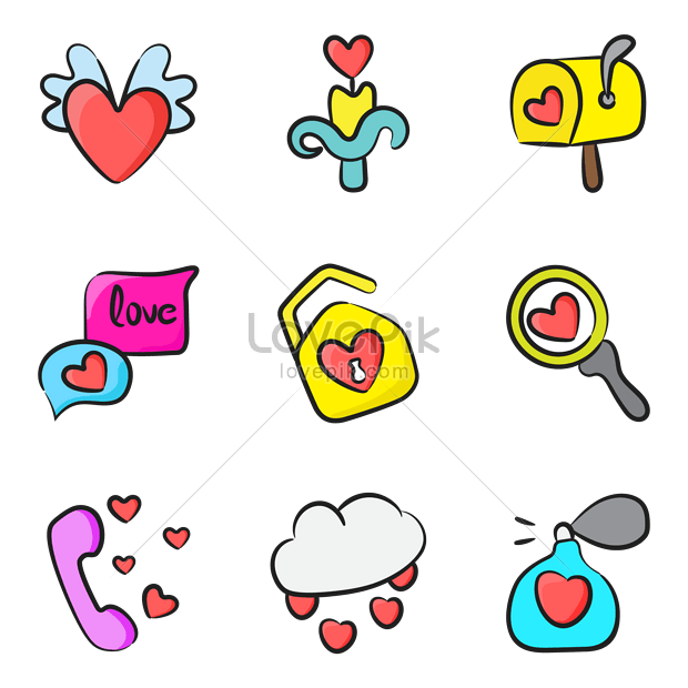 Vector De Dibujo De Mano De Amor Y Día De San Valentín PNG Imágenes Gratis  - Lovepik