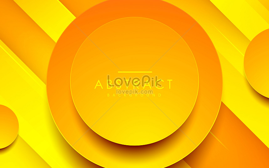 Abstract 3d Circle Papercut Layer Orange Banner Background Backgrounds Image Picture Free Download Lovepik Com