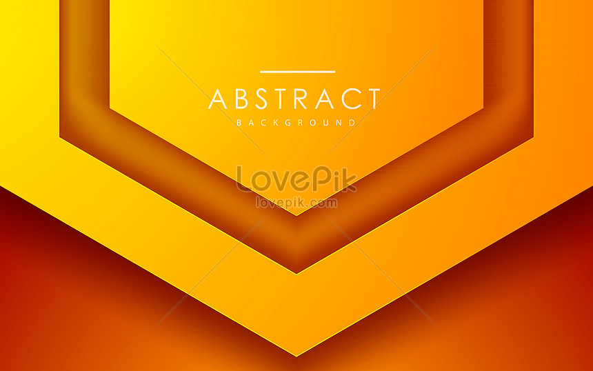 Abstract 3d Hexagon Papercut Layer Orange Banner Background Backgrounds Image Picture Free Download Lovepik Com