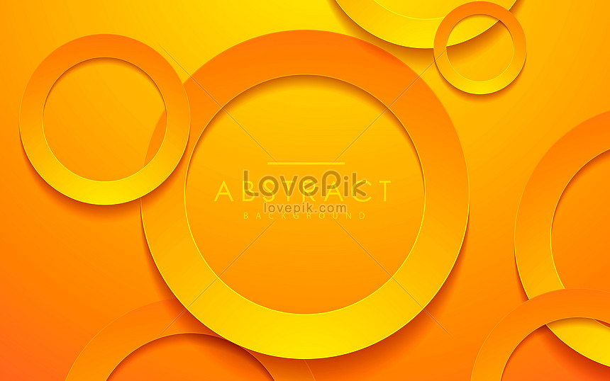 Abstract 3d Circle Papercut Layer Yellow Banner Background Backgrounds Image Picture Free Download Lovepik Com