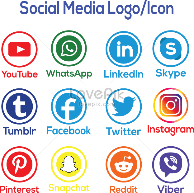 Social media icons graphics image_picture free download  