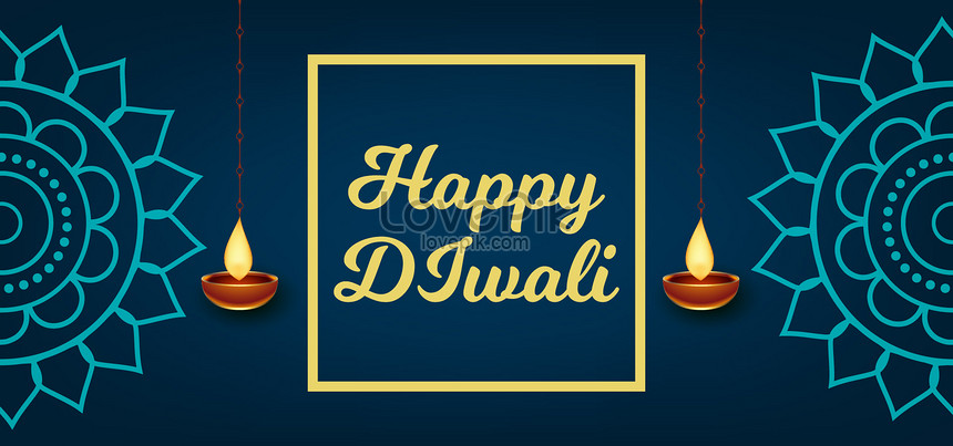 Happy Diwali Blue Vector Background Download Free | Banner Background Image  on Lovepik | 450041394