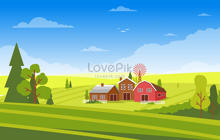 поле фон ферма изображение, поле фон ферма фото_Фоновое  изображение_ru.lovepik.com Бесплатная картинка