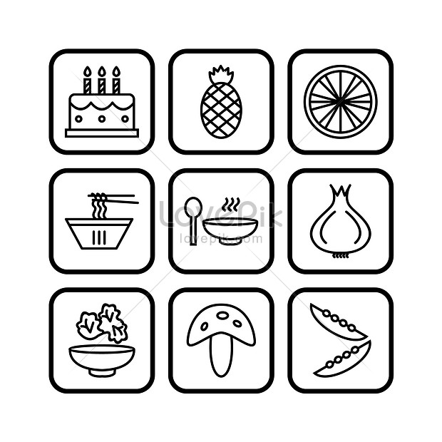 9 icons of food and drink illustration image_picture free download ...