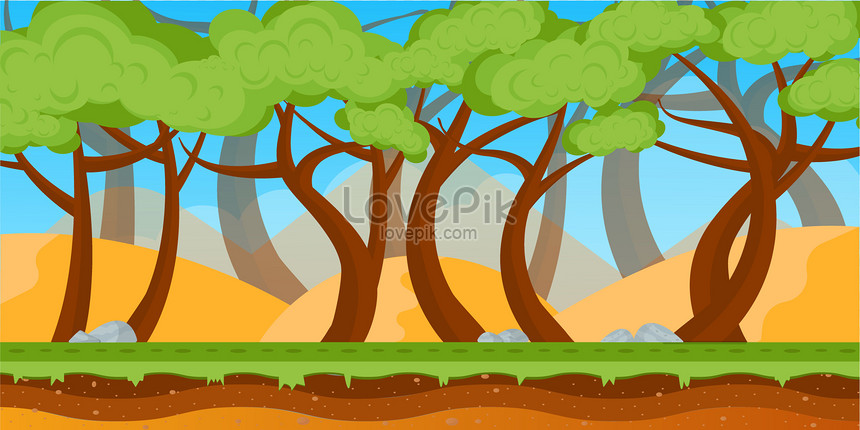 Jungle background illustration vector illustration image_picture free  download 
