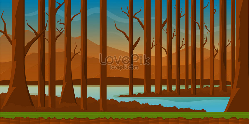 森林地帯背景イラストベクトルイメージ 図 Id Prf画像フォーマットeps Jp Lovepik Com