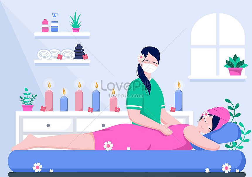 Massage Và Spa Cơ Thể Minh Họa Hình ảnh Định Dạng Hình ảnh Eps 450073435