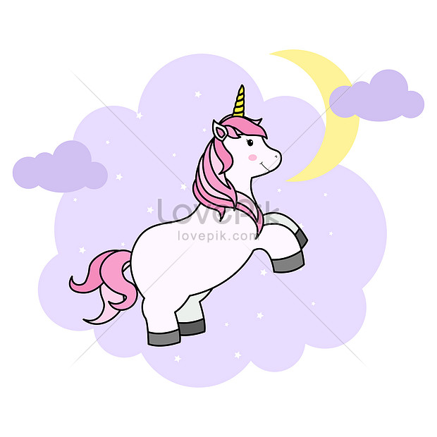 Unicornio De Dibujos Animados Lindo | PSD ilustraciones imagenes descarga  gratis - Lovepik